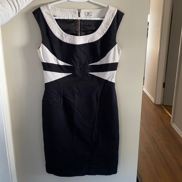 Cute flattering b&w business formal dress - Picture 1 of 2